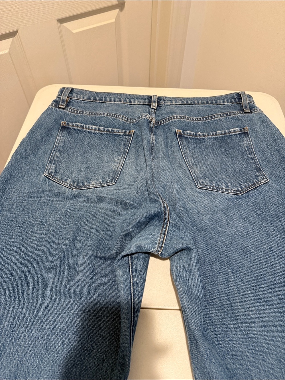 Frame Le Jane Crop Raw Hem Most sought after Jean 32W Best Selling Autumn Ready - Picture 13 of 13